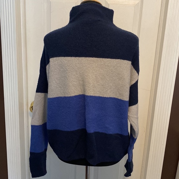 Cliche Womens Funnel Neck Sweater sz XL Blues Gray NWOT - Picture 5 of 7